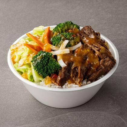 El plato típico de B&C Teriyaki