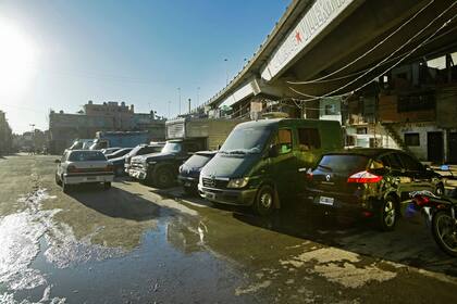 El playón de estacionamiento