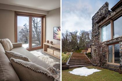 El playroom tiene lo esencial: comodidad para ver, a la vez, la TV y el paisaje.