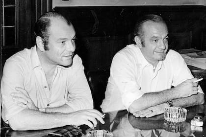El poeta Horacio Ferrer y el compositor Astor Piazzolla, los creadores de "Balada para un loco"