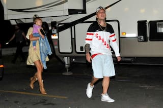 El Polaco y Barby Silenzi, reconciliados, fueron a ver un show navideño