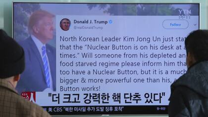 El polémico tuit de Trump estuvo omnipresente ayer en las calles de Seúl