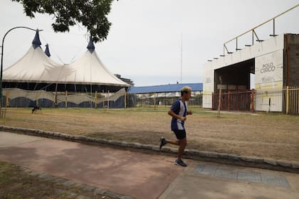 El Polo Circo funcionó en el Parque Vuelta de Obligado, frente al Hospital Garrahan