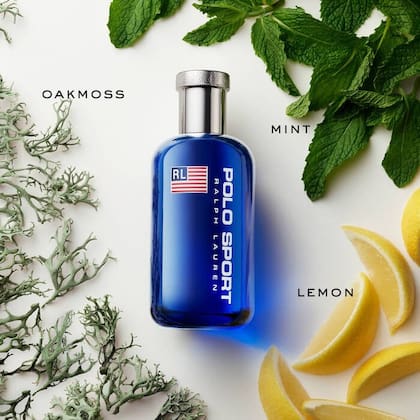 El Polo Sport de Ralph Lauren combina los cítricos del limón y la menta fresca con el musgo de roble