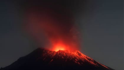 El Popocatépetl en mayo pasado