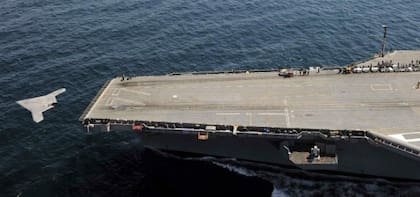 El portaaviones George Bush fue el encargado de catapultar el nuevo prototipo de drone estadounidense
