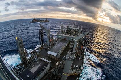 El portaaviones nuclear USS George Washington, en aguas argentinas