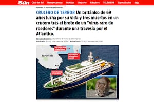 La reacción de los medios del mundo al brote de hantavirus en una embarcación que salió de Ushuaia y dejó tres muertos