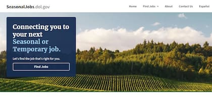 El portal en línea da difusión de las oportunidades temporales y estacionales para nacionales y extranjeros