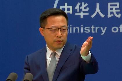 El portavoz del Ministerio de Asuntos Exteriores chino Zhao Lijian 