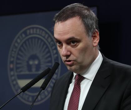 El portavoz presidencial, Manuel Adorni