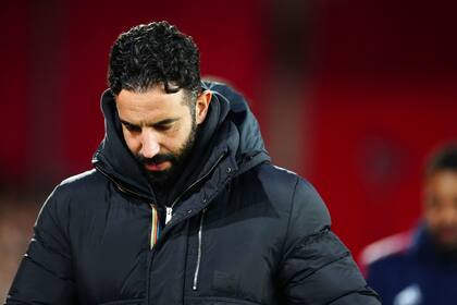El portugués Rubem Amorim, entrenador de Manchester United