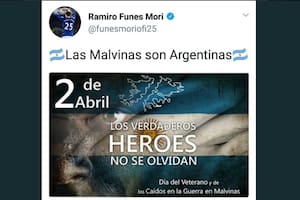 Duras reacciones al mensaje de Funes Mori sobre las Malvinas