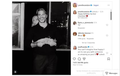 El posteo con el que Jeniffer Aniston hizo oficial su relación