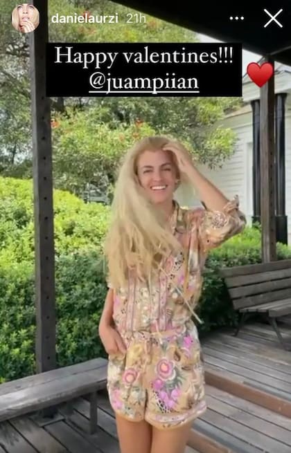 El posteo con el que la modelo confirmó el noviazgo