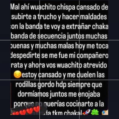 El posteo de despedida