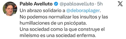 El posteo de Avelluto