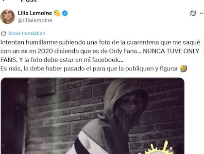 El posteo de Lemoine
