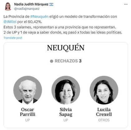 El posteo de Márquez.