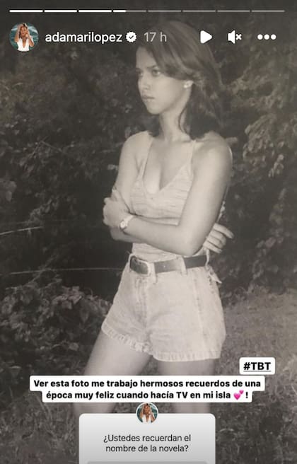 El posteo de Adamari López cuando era joven