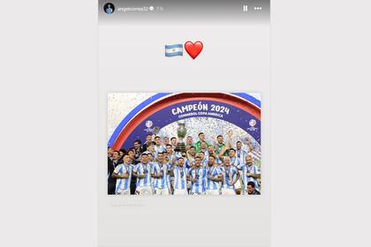 El posteo de Ángel Correa para celebrar el bicampeonato de América