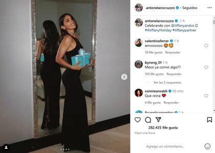 El posteo de Antonela Roccuzzo con las joyas de Tiffany