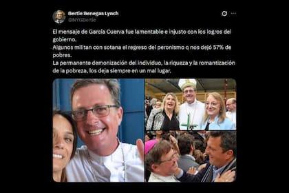 El posteo de Bertie Benegas Lynch contra Jorge García Cuerva