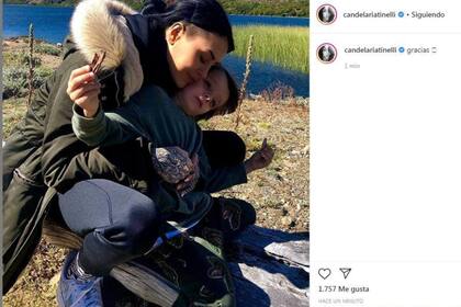 El posteo de Candelaria Tinelli junto a su hermano Lorenzo, que luego borró