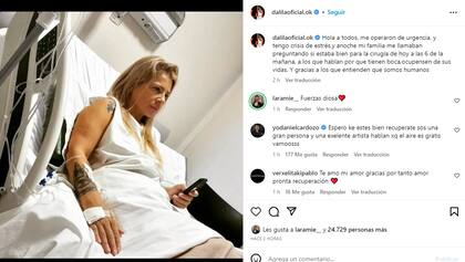 El posteo de Dalila que preocupó a sus seguidores