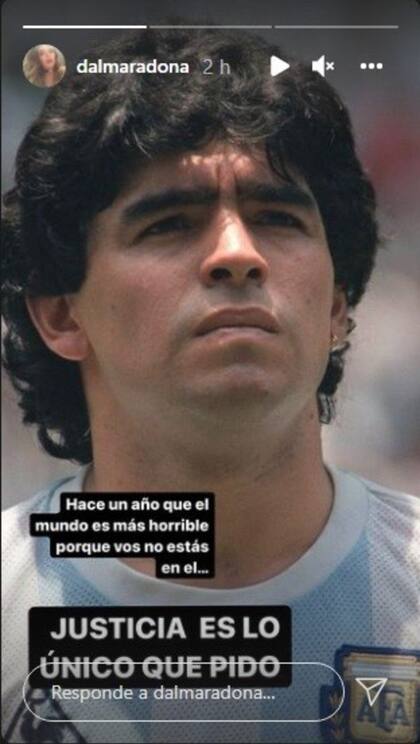 El posteo de Dalma Maradona a un año de la muerte del Diez