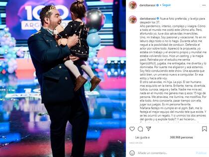 El posteo de Darío Barassi para cerrar su cumpleaños