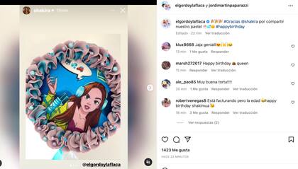 El posteo de El Gordo y la Flaca con el que le agradecieron por publicar una foto del pastel