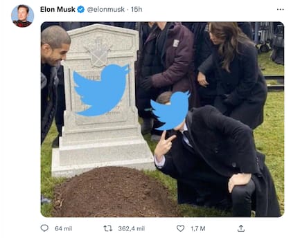 El posteo de Elon Musk sobre Twitter