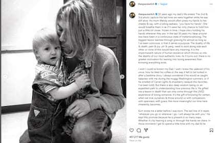 El posteo de Frances Bean Cobain sobre su padre