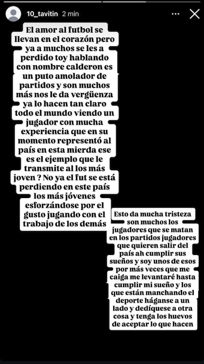 El posteo de Gustavo Herrera, el delantero de San Miguelito, que acusó directamente a su arquero de entregar el partido