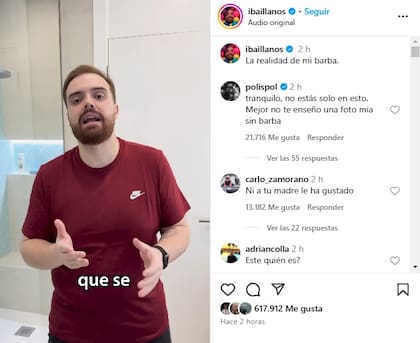 El posteo de Ibai Llanos donde aclara que fue una broma y que no se afeitó en verdad la barba