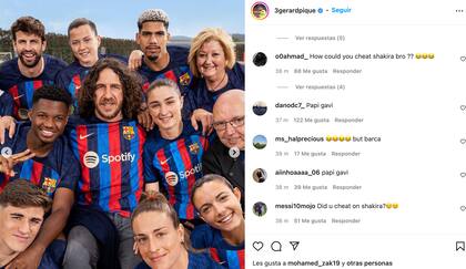 El posteo de Instagram que hizo Piqué