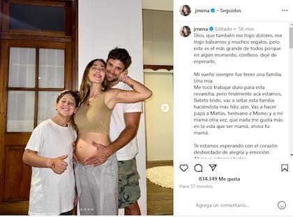 Jimena Barón anunció que está embarazada: "Este es el regalo más grande de todos" - LA NACION