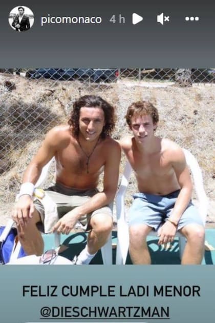 El posteo de Juan Mónaco para saludar a su amigo Diego Schwartzman en el día de su cumpleaños número 30