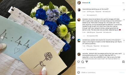 El posteo de Kate Cassidy tras la muerte de Liam Payne (Foto: Instagram @kateecass)