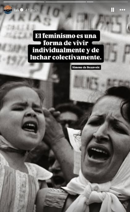 El posteo de Lali Espósito, en el Día de la Mujer