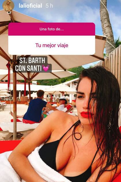 El posteo de Lali Espósito en sus redes sociales con el que recordó un viaje con su exnovio