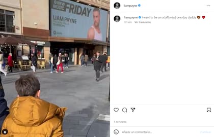 El posteo de Liam Payne con su único hijo, Bear, de siete años (Foto: Instagram @liampayne)