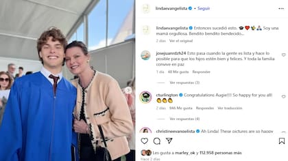El posteo de Linda Evangelista sobre el fin de un ciclo escolar para su hijo