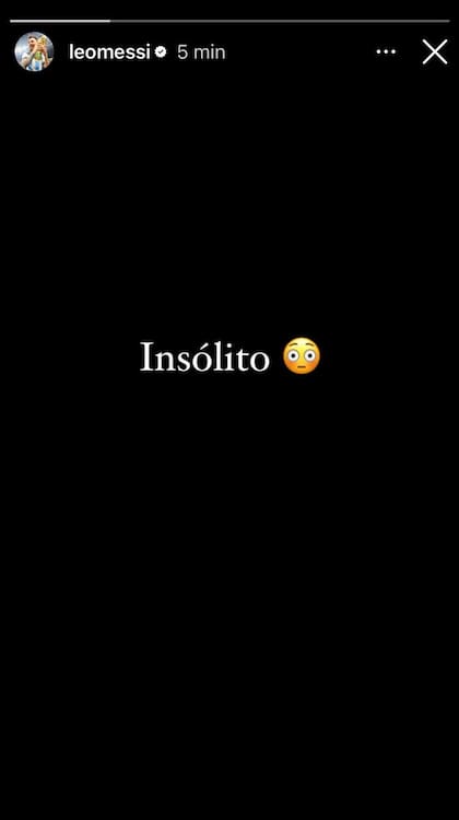 El posteo de Lionel Messi en su cuenta de Instagram