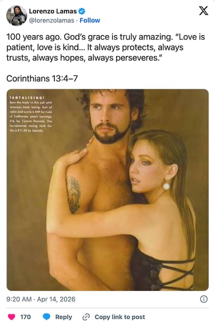 El posteo de Lorenzo Lamas