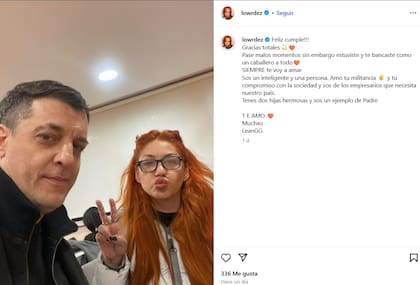 El posteo de Lourdes de Bandana con Leandro Esteban García Gómez, su expareja