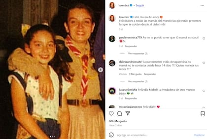 El posteo de Lourdes Fernández por el Día de la Madre