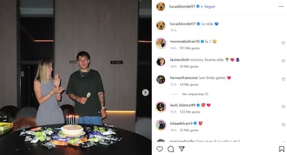 El posteo de Lucas Blondel por su cumpleaños