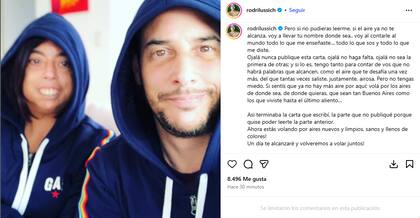 El posteo de Lussich tras la muerte de Mercedes Portillo